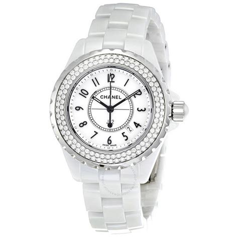 chanel watch white band|chanel watch woman.